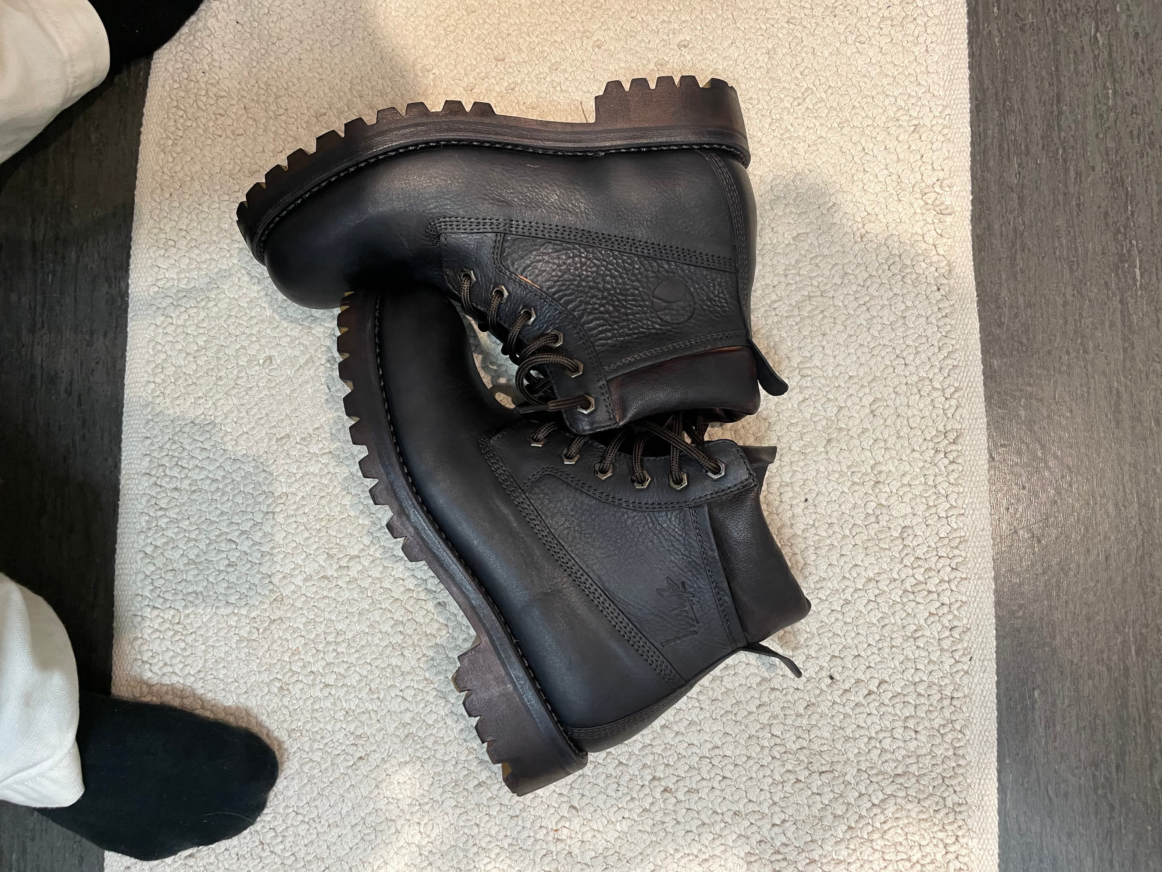 our legacy work shop x Stussy boots